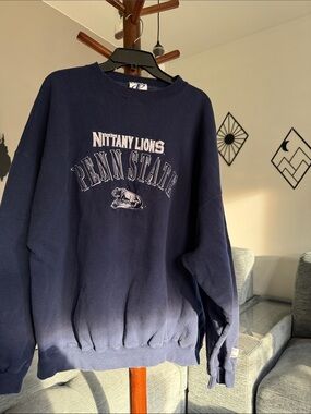 Penn State Nittany Lions Navy Crewneck Sweatshirt- Vintage Logo Athletic